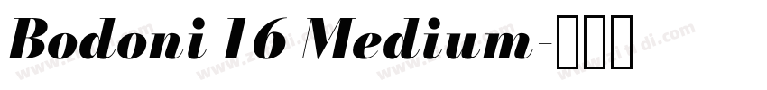 Bodoni 16 Medium字体转换